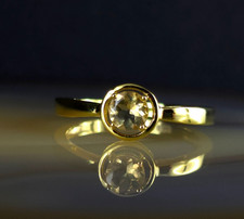 Ring Silber 925 Citrin gelb