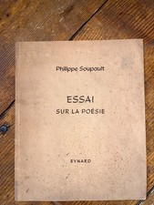 Original Signatur – Essai sur la poesie – Philippe Soupault – 1950