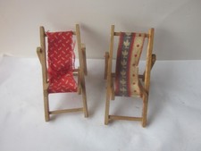 43546 Puppenhaus 2x Liegestuhl