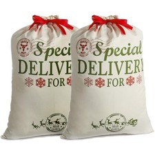 2 pack Weihnachtsmann Sack