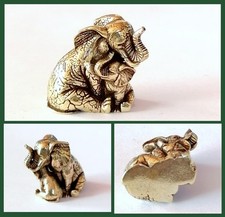 Messing Elefant - Mutter mit