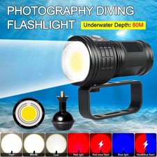 COB LED LED Tauchen Tauchlampe Unterwasser Video Fotografie Blau Rot Weiß Licht