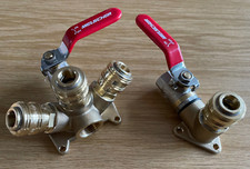 Druckluft Verteiler Druckluftdose Wanddose Luftverteiler Kupplungen Kugelhahn