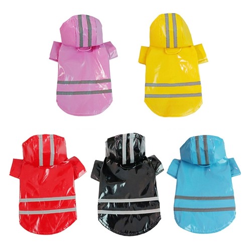 Cute pet dog raincoats - dog,