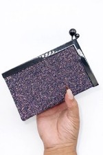 Zara clutch glitzer tasche - zara,