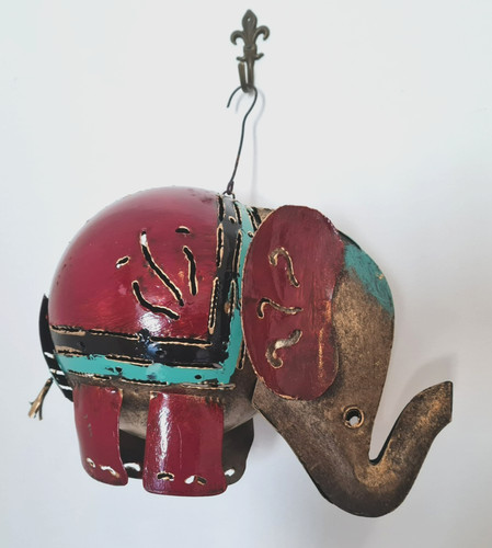 Dekofigur elefant metall - dekofigur,