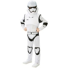 KINDER STAR WARS STORMTROOPER DELUXE KOSTÜM & MASKE Karneval Party Overall Junge