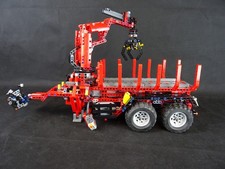 Lego Technic Modell - Anhänger mit Lastkran- mit Batteriebox - funktionsfähig #4