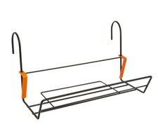 Blumenkastenhalter Mary Metall verzinkt ca. 38 x 21 x 28 cm schwarz/grau, Dehner