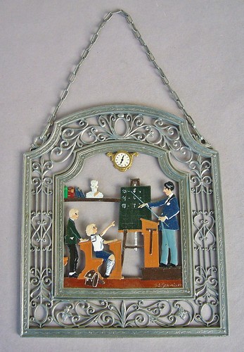 Zinnbild handbemalt lehrer - zinnbild, "