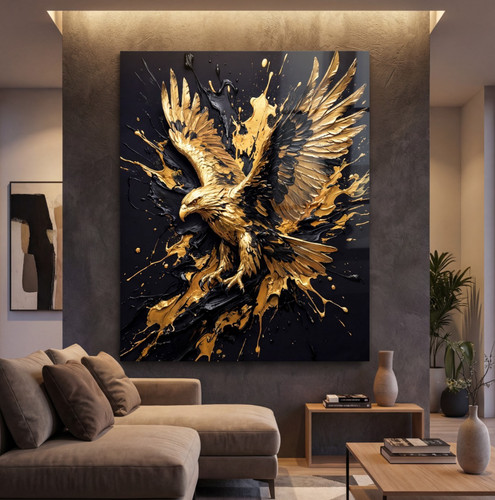 Abstrakter adler goldkunst - adler,