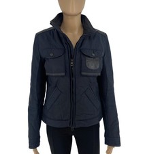 RefrigiWear Damen Marineblau Regen Beweis Biker Jacke Größe M