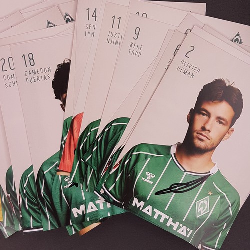 Werder bremen handsignierte - bremen,