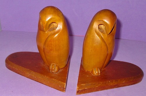 Vintage holz buchstützen - vintage,