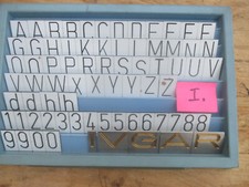 TOP ! DECKEL G1 usw. Graviermaschine Schablonen Buchstabensatz I    Fräsmaschine