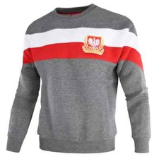 Pullover Sweatshirt Bluse Bluza Herren Polen Poland Polska Polnische Szara Grau