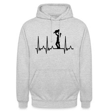 Papa Vater Herzschlag EKG Sohn Tochter Vatertag Geschenk Unisex Hoodie