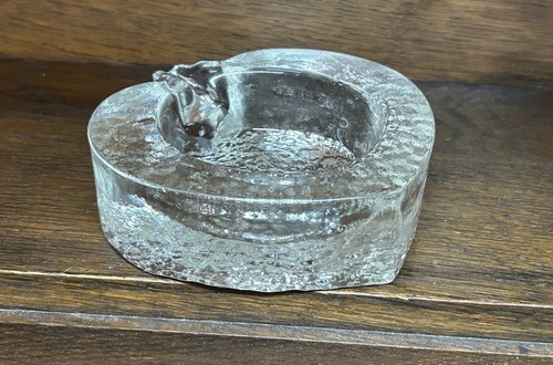 Eisglas aschenbecher schale - eisglas,