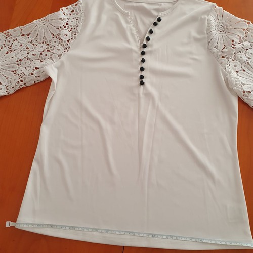Bluse damen weiß - weiß, gr.l