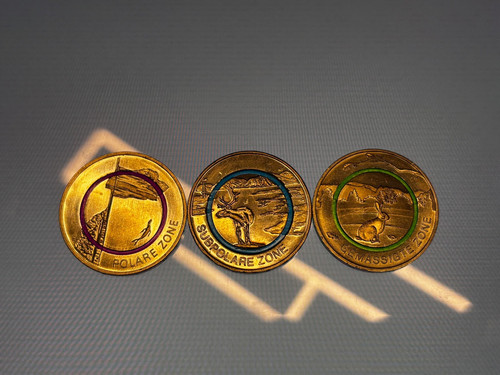 Euro münze polymerring - x,
