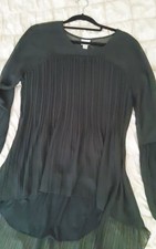 ALBA MODA SCHWARZE PLISSEEBLUSE GR.38 NEU UNGETRAGEN OHNE ETTIKETT