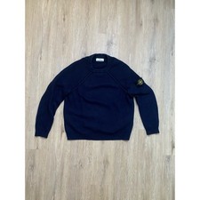 Stone Island Dicker Wollpullover Strickpulli Dunkelblau Navy XXXL