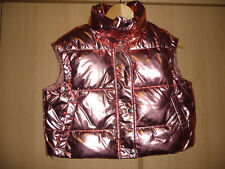 Rosa-kupferne Glanznylonweste, Weste, Lackweste, Lack, Größe "L" 40/42 *NEU*