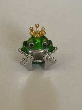 925 Silber Charm Froschkönig