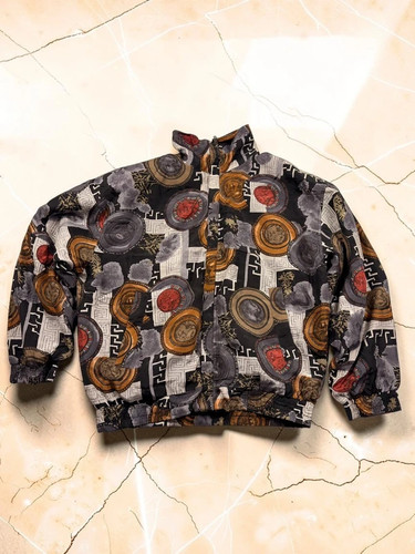 Vintage seidenjacke - seidenjacke, l