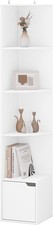 Eckschrank weiß Bücherregal