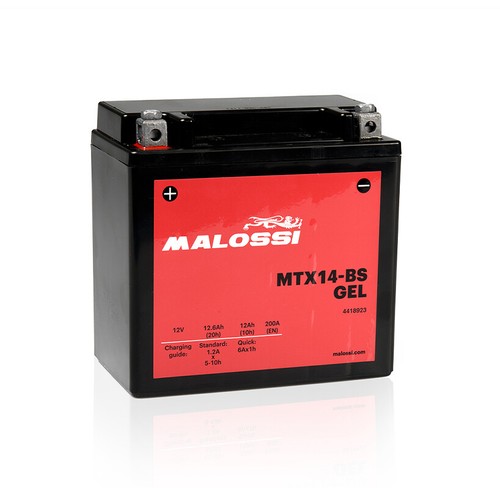 Ytx14 malossi gel batterie - ytx14-bs,