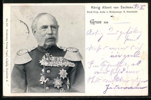 Portrait könig albert - könig, von