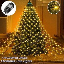 Timer Christbaumbeleuchtung mit Ring LED Lichterkette Baummantel Weihnachtsbaum