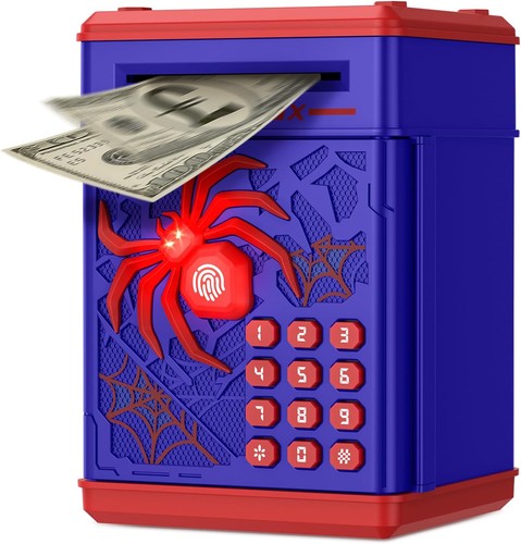 Spardose spider kinder blau - spardose,