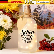 LED Flaschenlicht Wunschflasche mit Spruch Glückslicht Geschenke für Frauen HOT