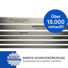 Bandsägeblatt Uddeholm Schwedenstahl von 1070mm-2500mm Breite von 6mm-20mm 