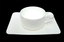 Teetasse mit Unterteller Villeroy & Boch Modern Grace weiß neuwertig Top