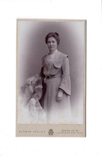 Cdv foto damenportrait feine - foto, /