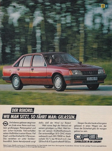 Opel rekord reklame - l,