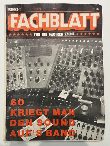 Riebe fachblatt music - fachblatt,