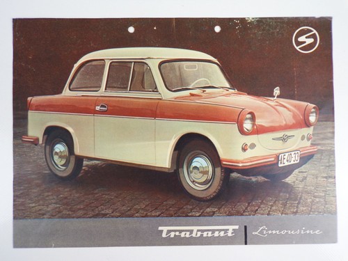 Altes werbeblatt trabant - altes,