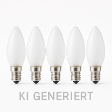 5x Glühbirne Kerze 25W E14