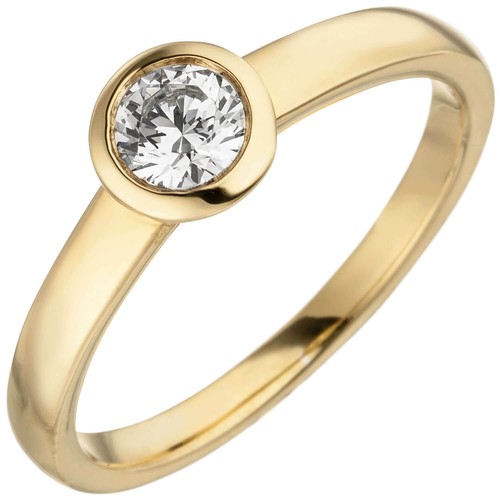 Ring solitär damenring - damenring, mit