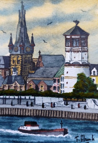 Original aquarell - original,
