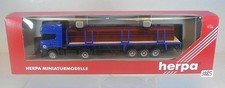Herpa 1/87 Nr. 146951 Scania TL Sattelzug Stahlteile HochTief OVP #3885