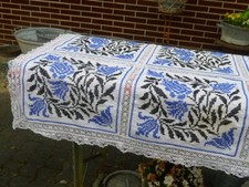 Sehr schöne Leinen Tischdecke Handarbeit ( klöppel spitze ) 165 x 128