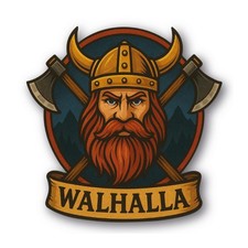 Wikinger Aufkleber Walhalla