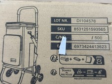 VOUNOT® Aluminium Einkaufstrolley Treppensteiger, Trolly Einkaufswagen Klappbar 