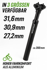 MUNATURA Gefederte Sattelstütze 27.2  30.9  31.6 mm Komfort Fahrrad Sattelstütze