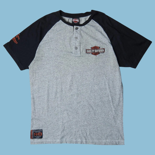 Vintage harley davidson raglan - harley,